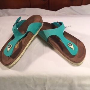 Women’s Birkenstock sandals. Size 37. Turquoise.